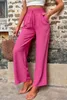 ASKSA Damen Hose Hohe Taille Weitem Bein Einfarbig Produktbild-Vorschau 3