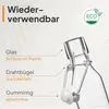 24x Glasflasche 100ml Flaschen zum Befüllen Einmachgläser Produktbild-Vorschau 4