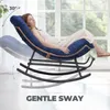 COMHOMA : grand fauteuil à bascule, large chaise longue à Voir les images du produit 9