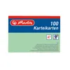herlitz Karteikarten, DIN A7, liniert, grn Voir les images du produit 4