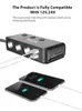 A car charger adapter with USB ports and two smartphones charging. Podgląd zdjęcia produktu