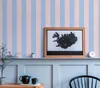 Streifentapete mit leichter Struktur – Blau, Rosa Produktbild-Vorschau 11