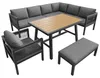 Flieks Gartenlounge-Set 6-tlg. mit Tisch & Bank, Produktbild-Vorschau 8