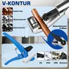 Rohrpresszange Hydraulisch Presszange inkl. Rohrschneider & Produktbild-Vorschau 6