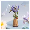 3D puzzle, Fialová kosatcová kvetina, drevo, RoLife, 73 Náhľad obrázku produktu 3