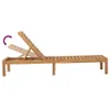 vidaXL Bains de soleil 2 pcs. Bois massif teck Voir les images du produit 5