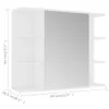 "2026 Promotion" Bad-Spiegelschrank Weiß 80x20,5x64 cm Produktbild-Vorschau 10
