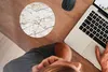 MuchoWow® Mauspad Mousepad Marmor - Weiß - Braun 20x20 cm - Produktbild-Vorschau 3