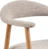 Addi chaise de salle à manger avec accoudoirs bouclé beige. Voir les images du produit 4