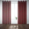 SCHÖNER LEBEN. Vorhang mit Hirschen rot grau 245cm oder Produktbild-Vorschau 2