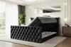 ALTDECOR Boxspringbett mit Fußteil, 2 Matratzen und Topper Produktbild-Vorschau 3