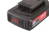 A close-up view of a black power tool battery pack. Náhled obrázku produktu