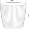 Blumentopf Rund, Gerillter Blumentopf, Blumenabdeckung Ø 20 Produktbild-Vorschau 2