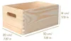 Creative Deco Grote Effen Houten Doos Kist Ongeverfd, 30 x Productafbeelding-voorbeeld 2