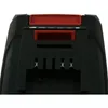 A close-up view of the connection terminals of a battery pack. Voir les images du produit