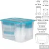 Komplettes 50-teiliges Lebensmittelbehälter-Set mit passenden Deckeln  Náhľad obrázku produktu