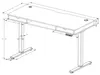 Białe biurko elektryczne z regulacją wysokości 140x60 cm z Podgląd zdjęcia produktu 10