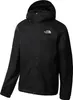 A black jacket with a hood is shown against a white background. Produktbild-Vorschau