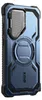 A close-up, angled view of the back of a blue smartphone case. Produktbild-Vorschau
