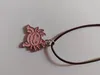 Kette mit Anhänger - Axolotl - Textilband Produktbild-Vorschau 1