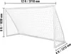 Porta da calcio portatile di SucceBuy, rete da 12 x 6 Anteprima dell’immagine prodotto 8