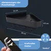 Sanics Duschablage ohne Bohren 2-lagig – Selbstklebendes Produktbild-Vorschau 2