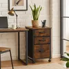 Relaxdays Rollcontainer, 3 Schubladen, Hängeregister, Produktbild-Vorschau 2