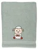 Kinderhandtuch 100% Baumwolle 50x90 cm Salbeigrün Schaf Produktbild-Vorschau 2