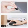 A person is shown plugging a USB-C adapter into a laptop, and then using a black wireless mouse. Anteprima dell’immagine prodotto