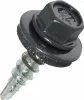 A single self-drilling screw with a black washer and hex head. Anteprima dell’immagine prodotto