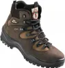 A single brown hiking boot is shown against a white background. Produktbild-Vorschau