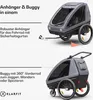 Klarfit GoKiddo Fahrradanhänger 2 Kinder - 2-in-1 Produktbild-Vorschau 3