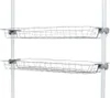 Two wire storage baskets are attached to a white pole. Produktbild-Vorschau