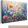 MuchoWow® - Leinwandbilder - Blumen - Natur - Aquarell - Produktbild-Vorschau 1