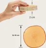 Kleine 16 cm Baumscheiben 10er Pack zum Holz-Deko Basteln Produktbild-Vorschau 3