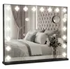 Specchio da Trucco Hollywood Nero 58x46 cm - 18 LED, Luce Anteprima dell’immagine prodotto 5