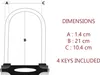 MASTER LOCK Bügelschloss [Schlüsselschloss] [mit Halterung] Produktbild-Vorschau 3