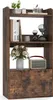 A freestanding bookshelf with three open shelves and a drawer at the bottom, displaying various decorative items. Podgląd zdjęcia produktu
