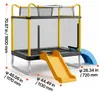 VEVOR Mini trampolína pre deti s 2 šmýkačkami, Náhľad obrázku produktu 8