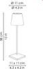 Zafferano Tischlampe Lampe Dark grey Dunkelgrau Anteprima dell’immagine prodotto 7