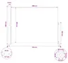 Vidaxl Garden Screen ausziehbar 220x300 cm Grau Voir les images du produit 8