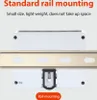 A device is shown mounted on a standard rail, highlighting its mounting capability. Produktbild-Vorschau