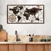 Wallity, Mappa del mondo grande - 1, Decorazione da parete, Anteprima dell’immagine prodotto 1
