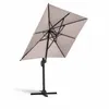 Parasol déporté 2x3 m et 4 dalles à remplir aluminium taupe Voir les images du produit 3