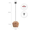 A diagram showing the dimensions and features of a pendant lamp. Produktbild-Vorschau