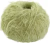 A ball of light green, fluffy yarn. Produktbild-Vorschau