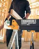 A person is using a ToughBuilt sawhorse/jobsite table to hold a piece of wood. Anteprima dell’immagine prodotto