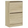 vidaXL Botník Sonoma dub 60x34x96,5 cm Materiál na bázi Náhled obrázku produktu 4