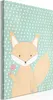 Italienischer Leinwand Leinwandbild - Little Fox (1 Part) Produktbild-Vorschau 1