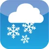 A stylized graphic representing a snowy cloud with snowflakes falling. Produktbild-Vorschau
